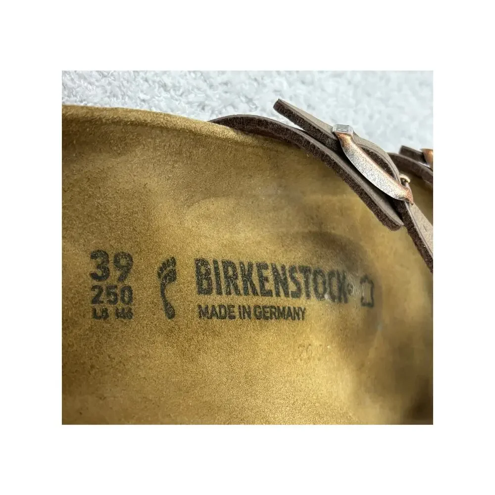 Birkenstock Brown Birko Flor Sandals Narrow Fit Size 8 AS IS #79753